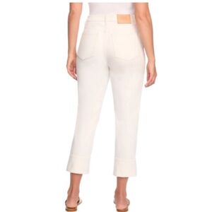FRYE CUFFED CROP CLASSIC STRETCH‎ JEANS 5 POCKET HIGH RISE RELAXED FIT NWT